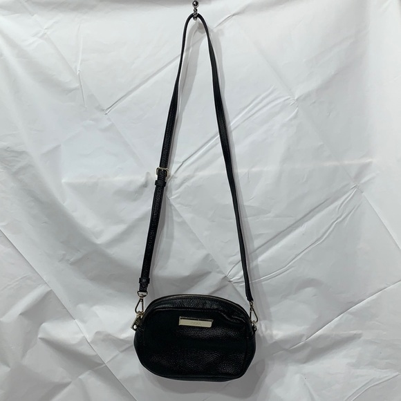 Dkny Black Pebbled Leather Crossbody - Picture 1 of 11